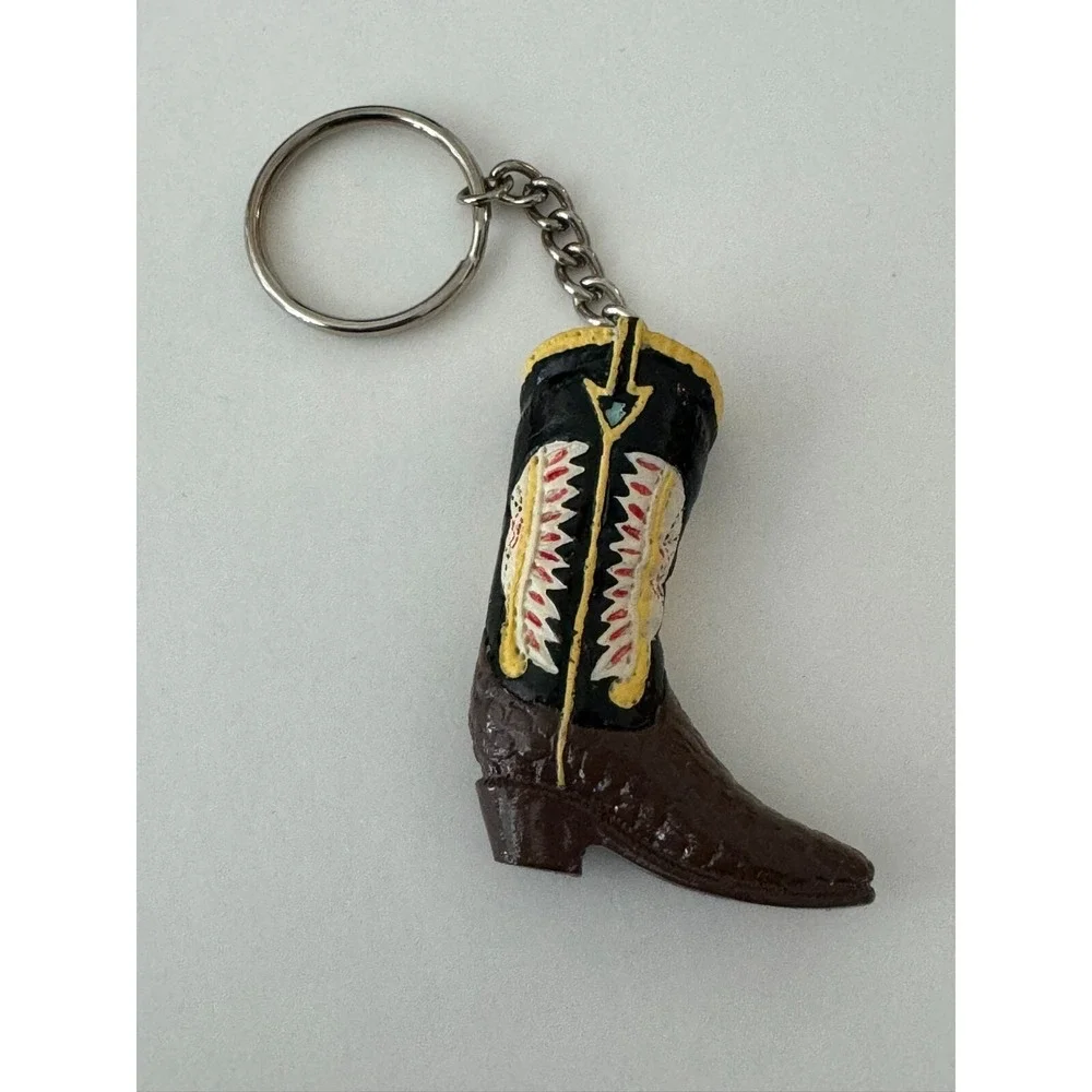 Boot Keychain Key‎ Ring Multi-Color Resin Like